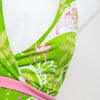 #008 Tangents Halter Top Green | c. 201 | Size 12