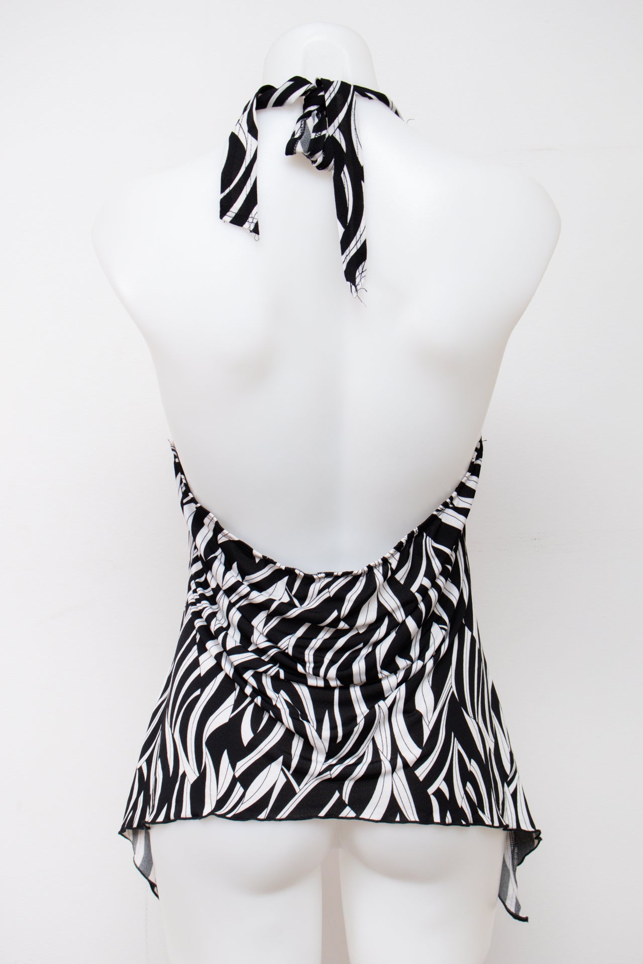 #41 Orange U.S.A Halter Top Black | c. 198 | Size 10