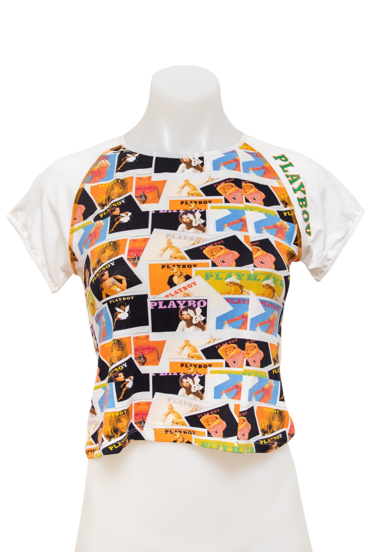 #06 Playboy Intimates T-shirt White | c. 185 | Size 10