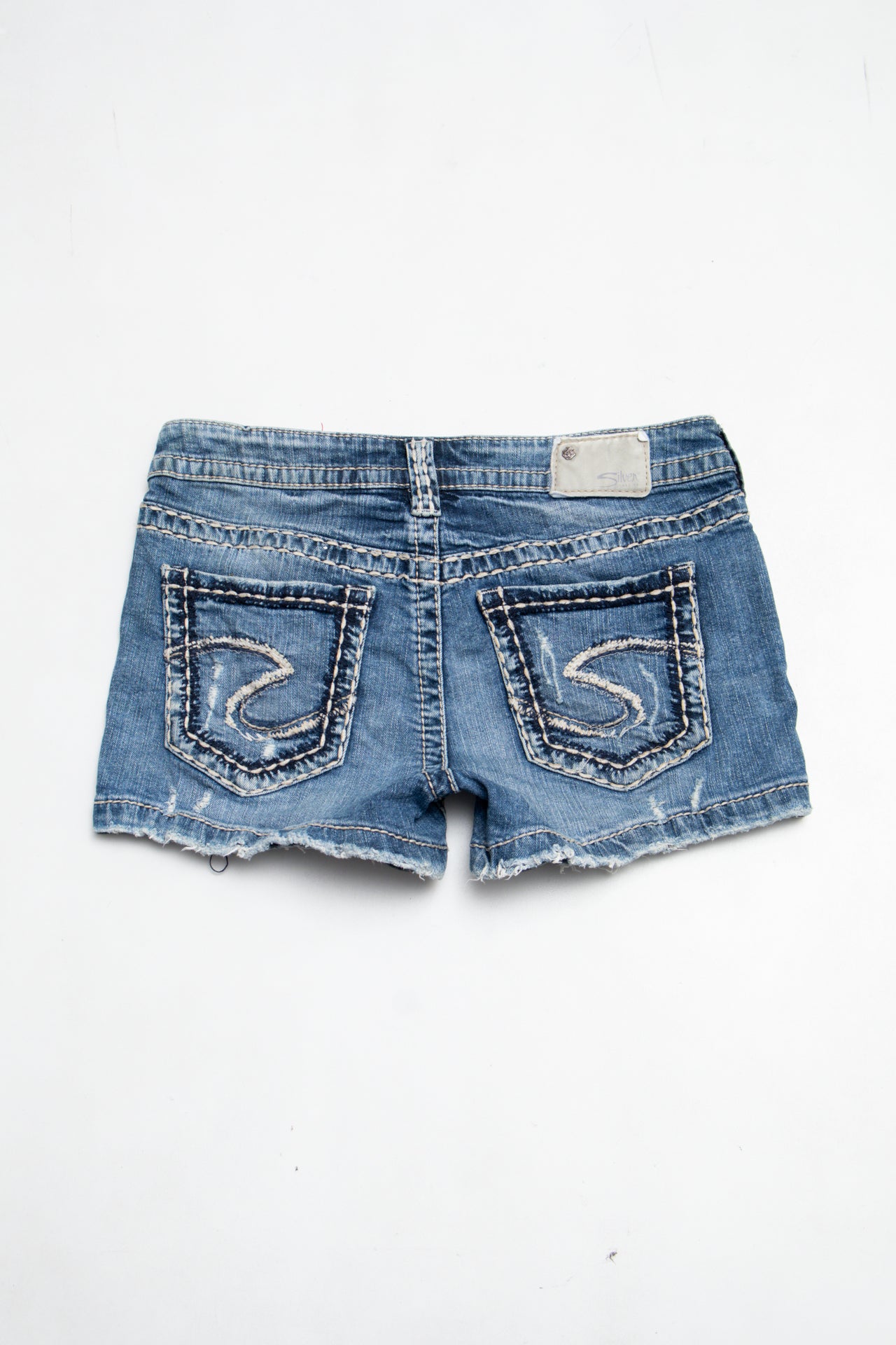#113 Silver Jeans Co. Booty Short Blue | c. 210 | Size 6