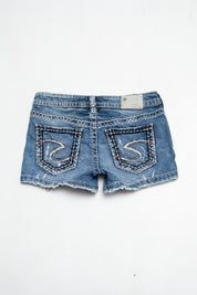 #113 Silver Jeans Co. Booty Short Blue | c. 210 | Size 6