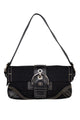#184 Coach Flat Soho Bag Black | c. 196 | Size