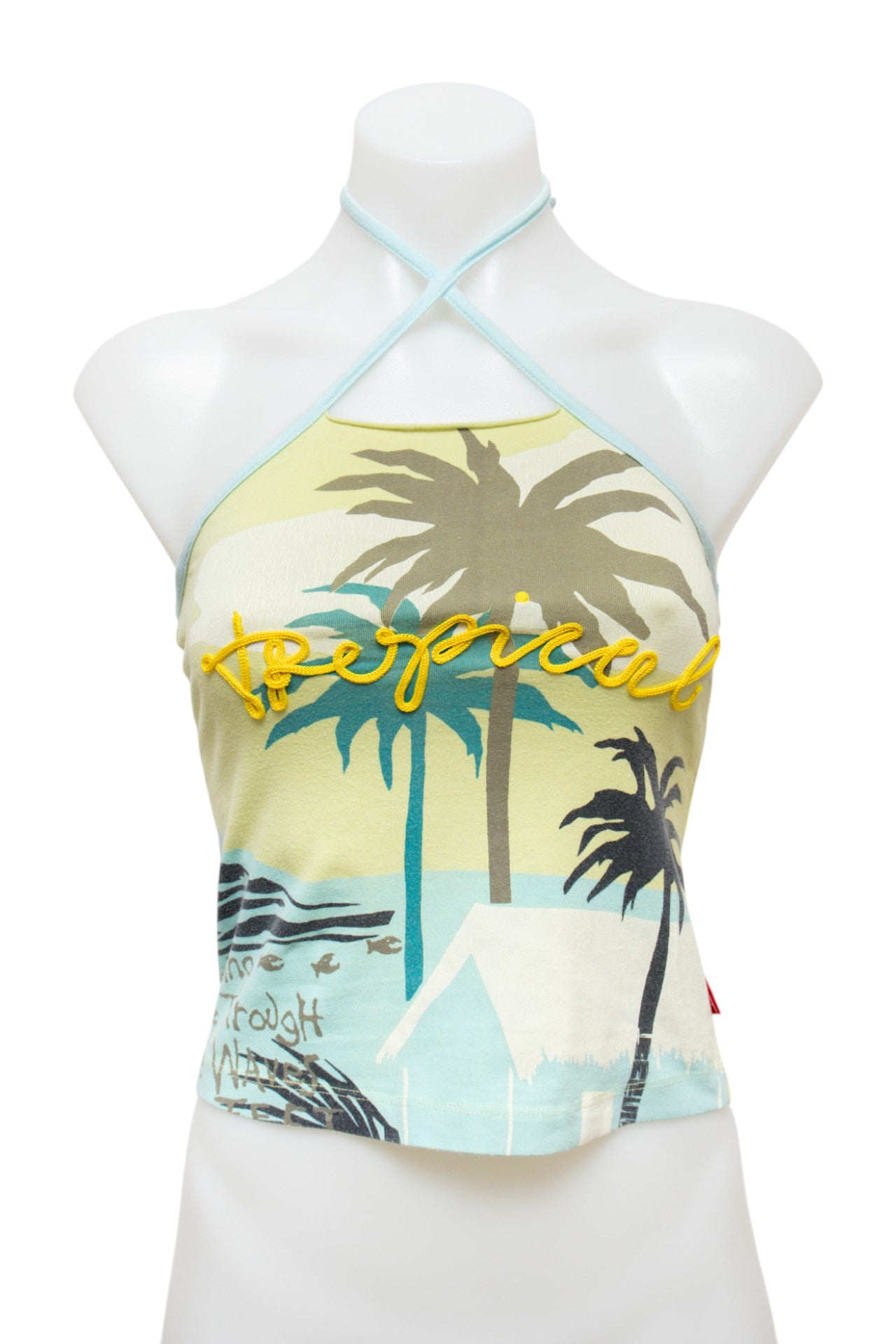 #105 10 Feet Halter Top Yellow | c. 190 | Size 6