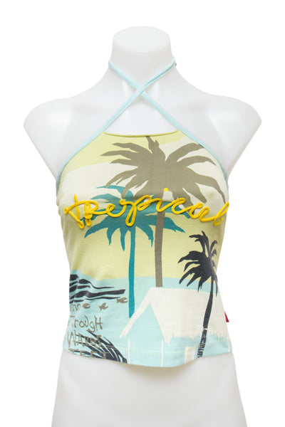 #105 10 Feet Halter Top Yellow | c. 190 | Size 6
