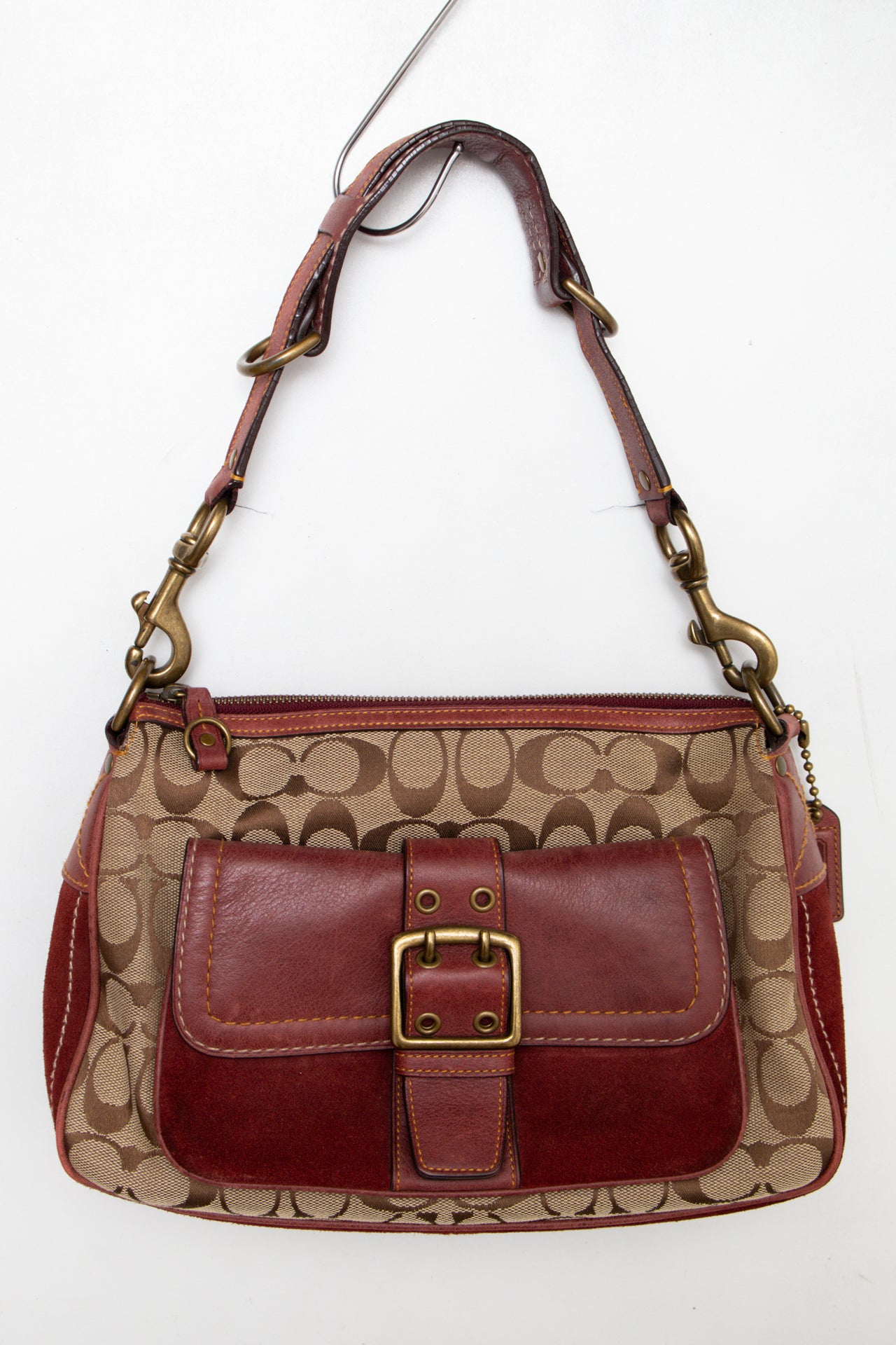 #153 Coach Shoulder Bag Brown | c. 187 | Size