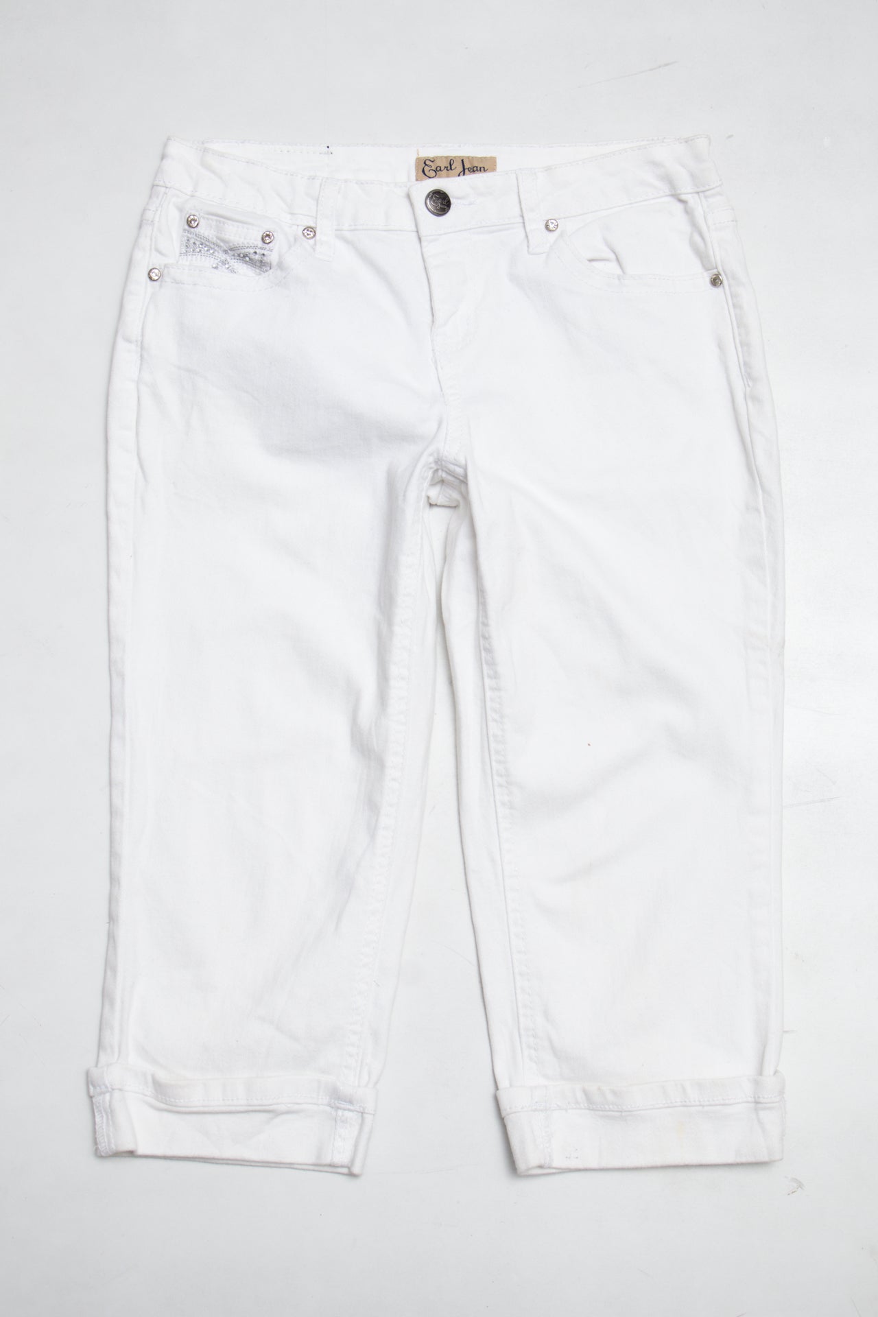 #077 Earl Jean Capris White | c. 209 | Size 6