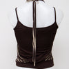 #007 Halter Top Brown | c. 201 | Size 8