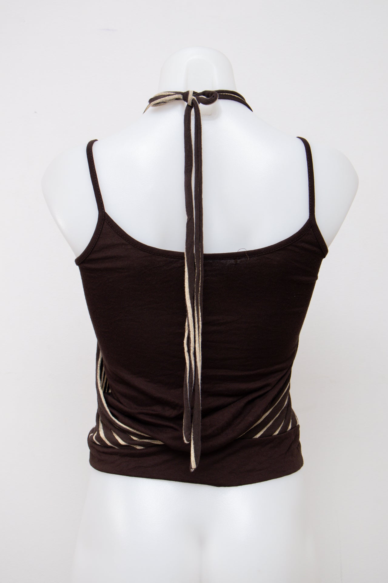 #007 Halter Top Brown | c. 201 | Size 8
