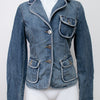 #132 Stamp 10 Top Blue | c. 198 | Size 6