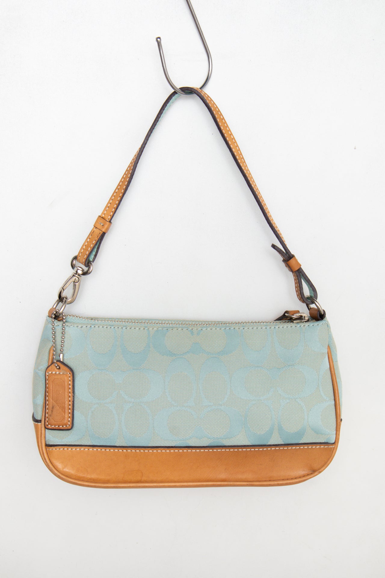 #165 Coach Shoulder Bag Blue | c. 187 | Size