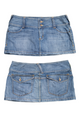 #076 X2 Denim Laboratory Mini Skirt Blue | c. 203 | Size 12