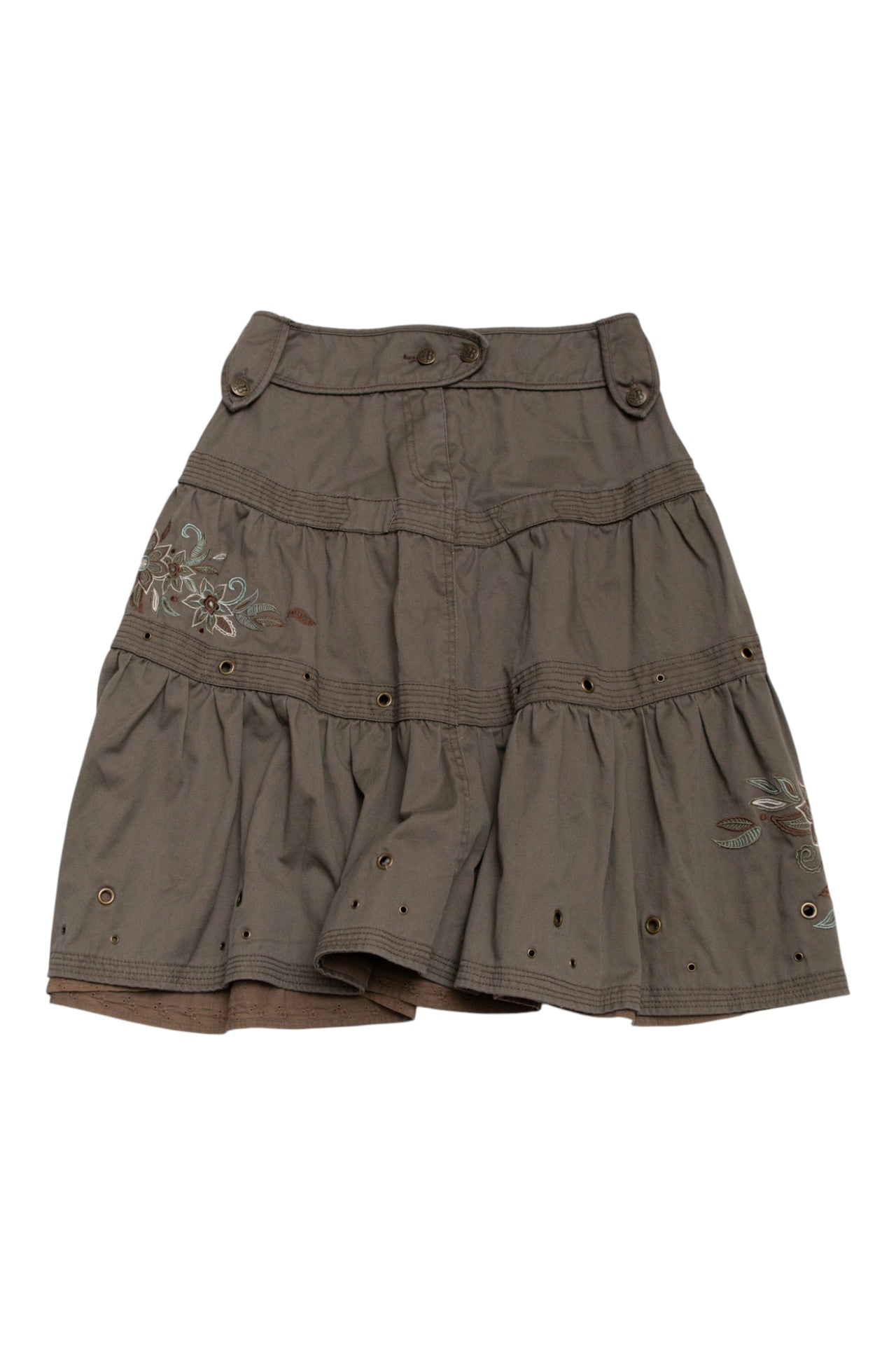 #166 Isshu Skirt Brown | c. 197 | Size 6