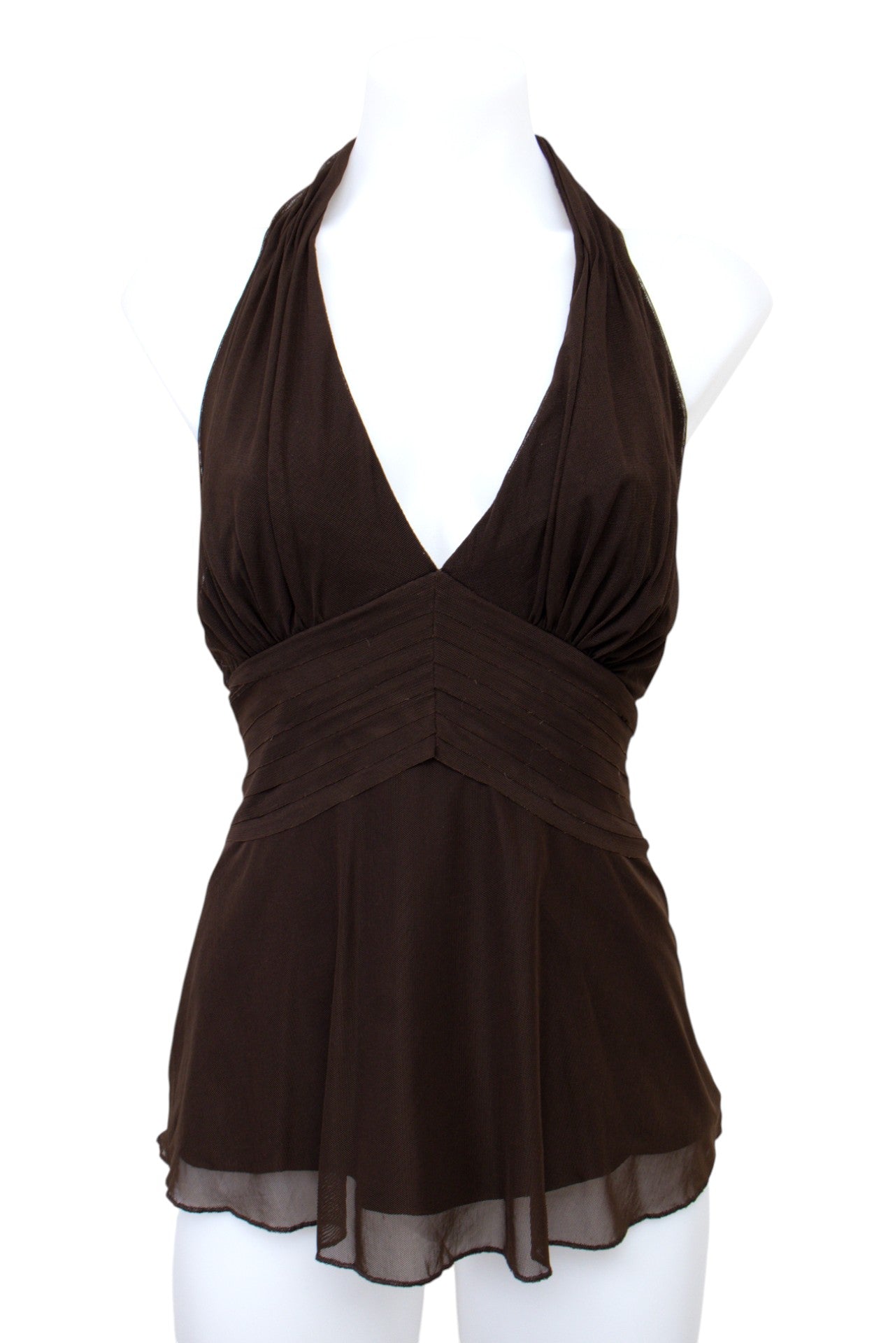 #041 Caché Halter Top Brown | c. 200 | Size 12