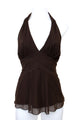 #041 Caché Halter Top Brown | c. 200 | Size 12