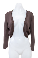 #109 Un Deux Trois 23 Cardigan Top Brown | c. 207 | Size 10