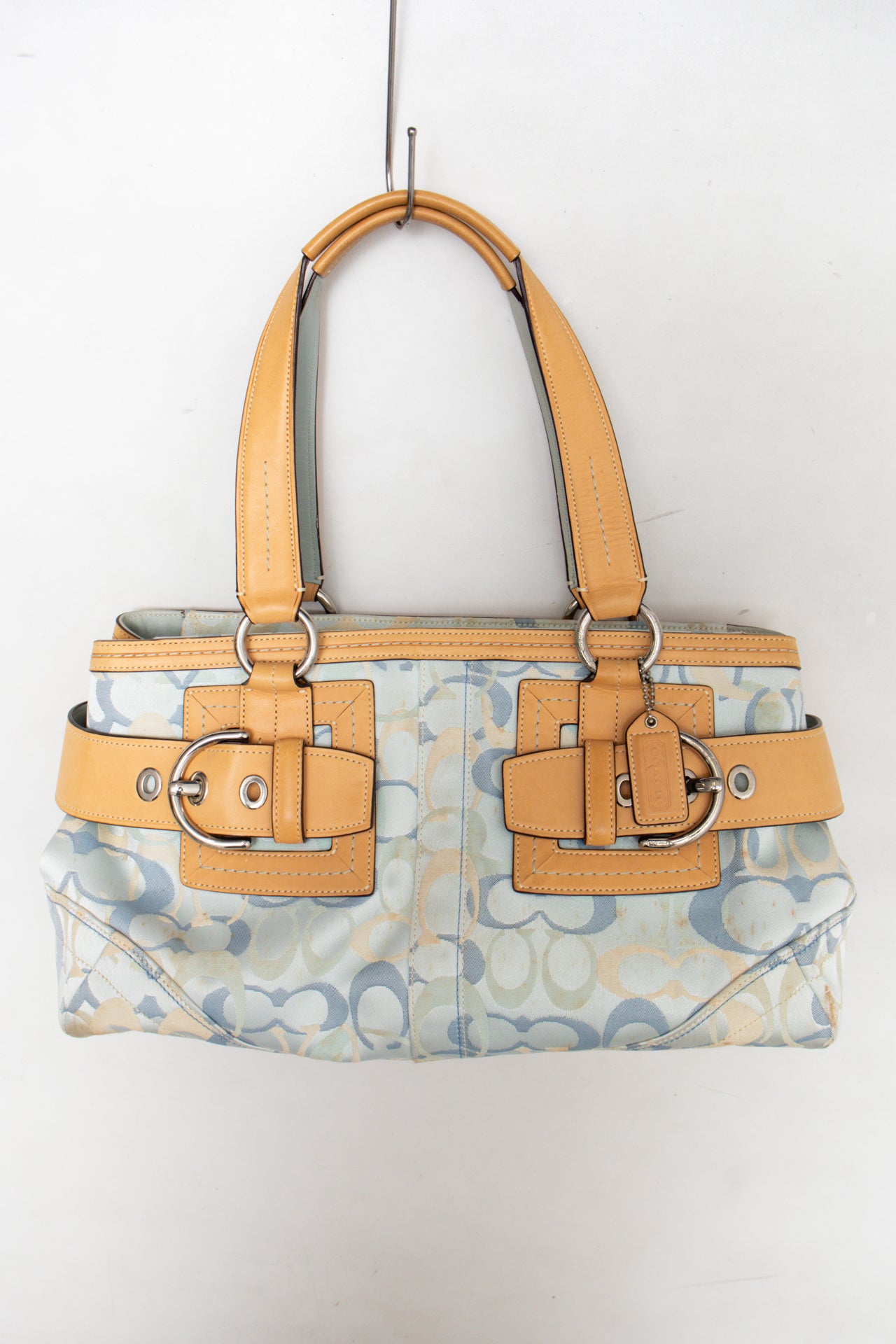 #145 Coach Shoulder Bag Blue | c. 184 | Size