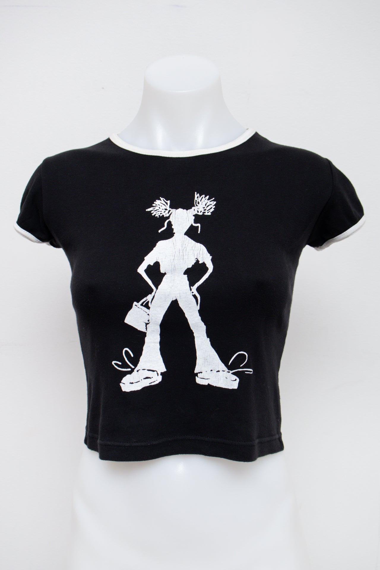 #90 Jennyfer T-shirt Black | c. 196 | Size 10