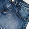 #186 Demon & Hunter Denim Shorts Blue | c. 188 | Size 8
