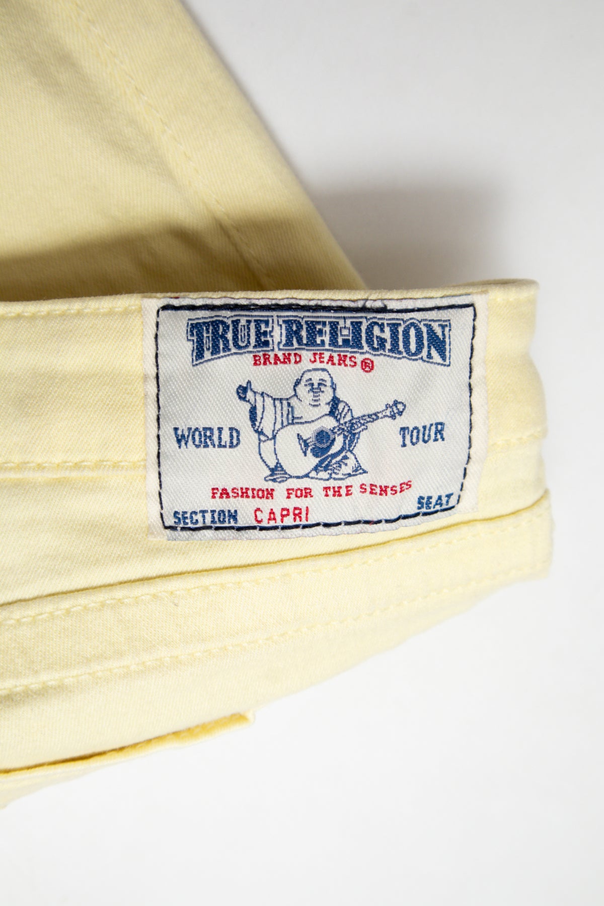 #085 True Religion Capris Yellow | c. 209 | Size 8