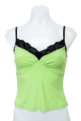 #028 Illusion Cami Top Green | c. 200 | Size 8