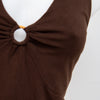 #014 Jones New York Sport Halter Top Brown | c. 202 | Size 10/12