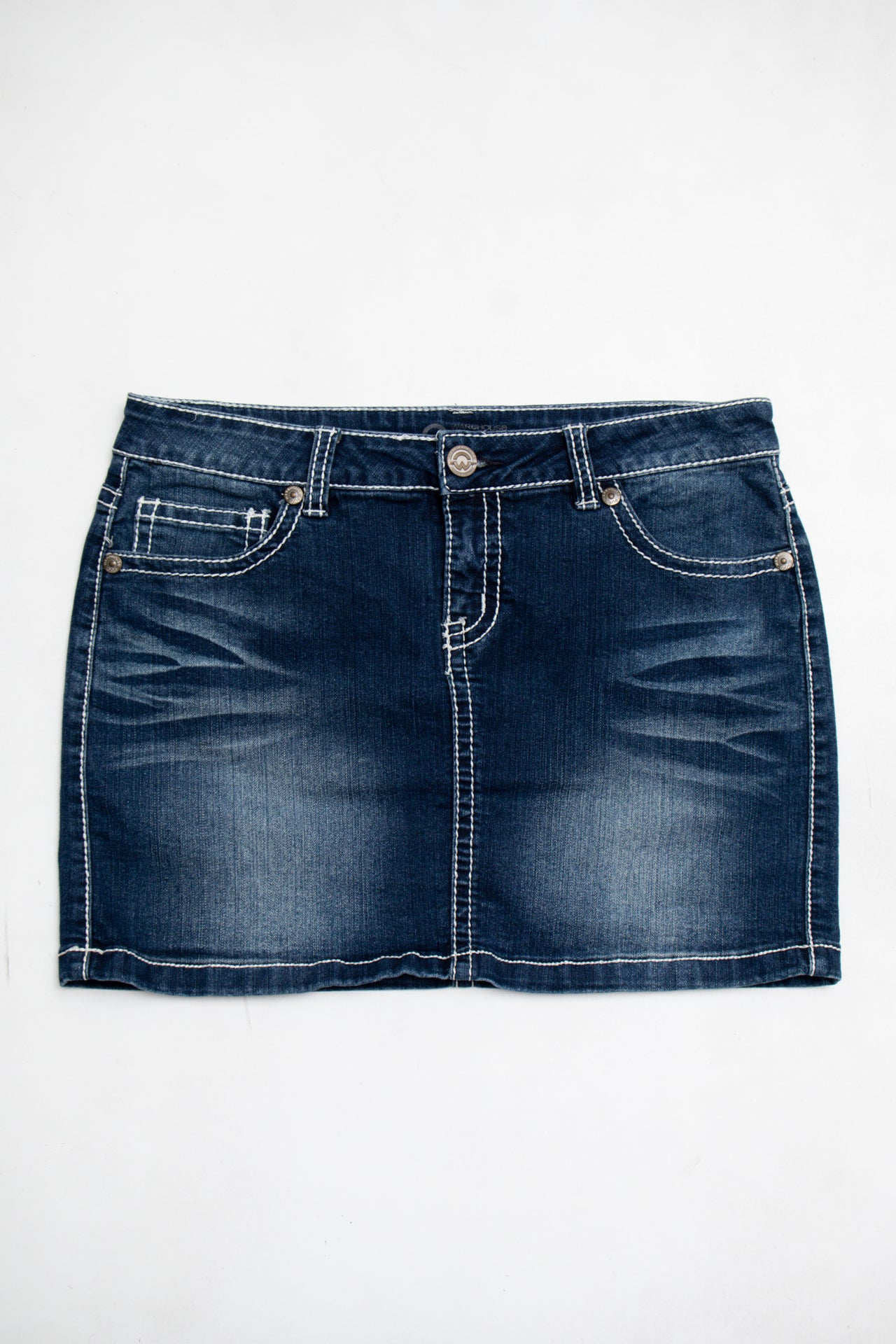 #192 Warehouse Mini Skirt Blue | c. 194 | Size 10