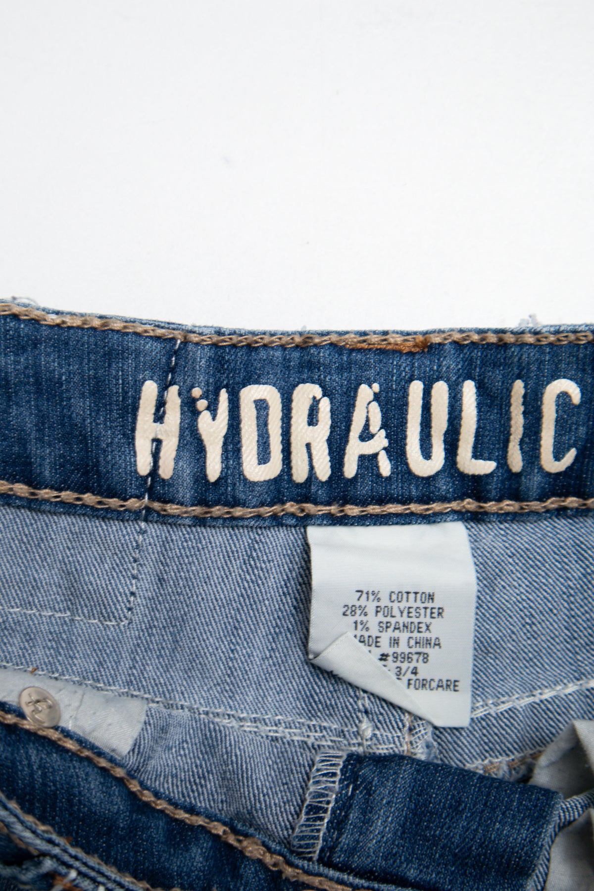 #192 Hydraulic Jeans Booty Short Blue | c. 209 | Size 6