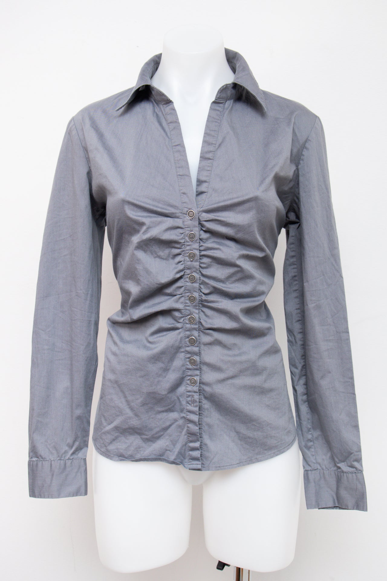 #82 New York & Company Shirt Blue | c. 195 | Size 8