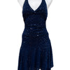 #167 City Triangles Dress Navy | c. 205 | Size 8