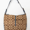 #181 Coach Clasped Bag Brown/Blue | c. 188