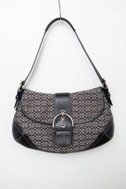 #169 Coach Shoulder Bag Black | c. 206 | Size