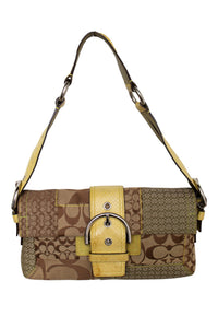 #185 Coach Flat Soho Bag Brown | c. 196 | Size