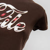 #08 Elle Models' Fashion T-shirt Brown | c. 192 | Size 10