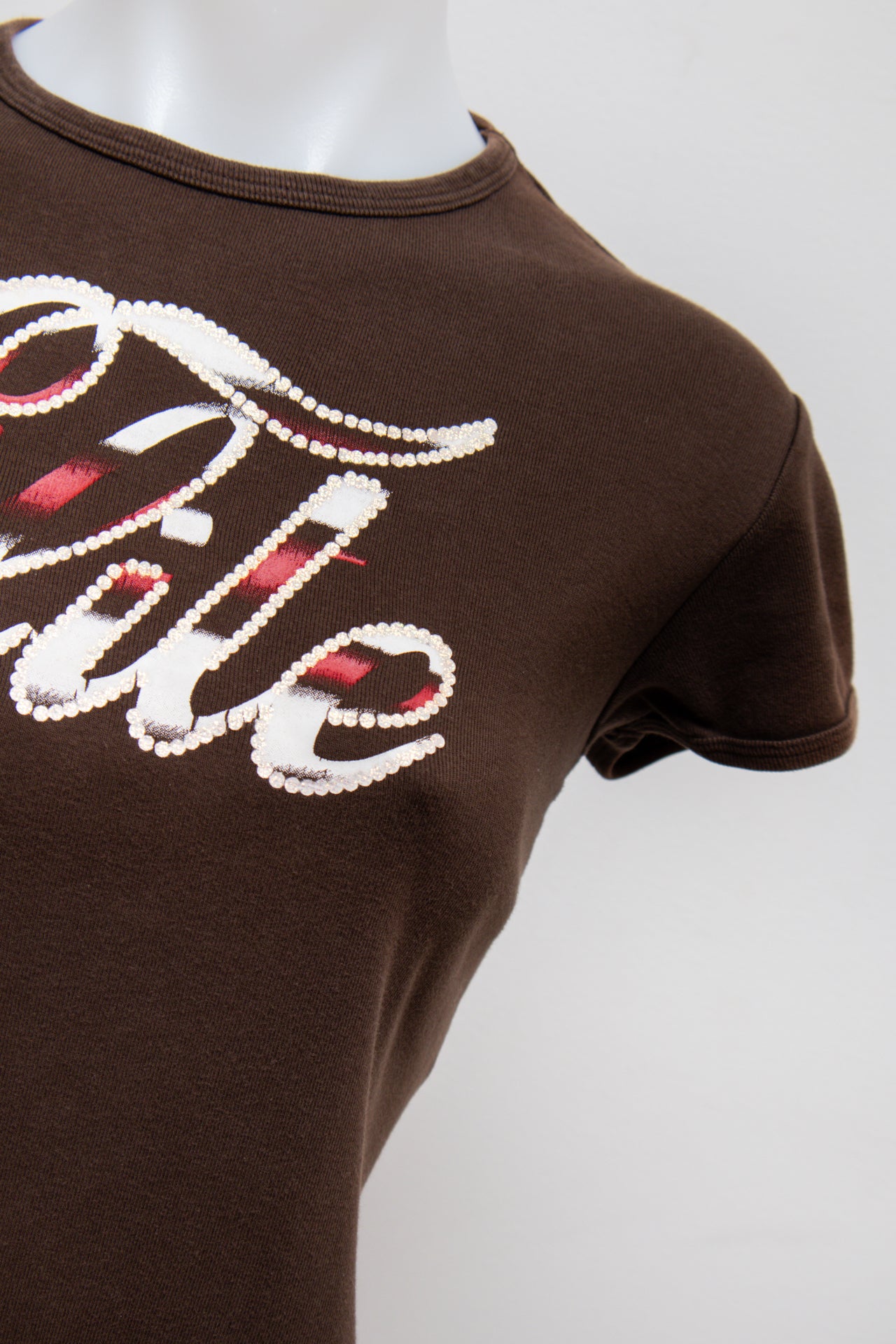 #08 Elle Models' Fashion T-shirt Brown | c. 192 | Size 10
