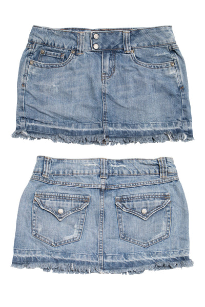 #086 Aeropostale Mini Skirt Blue | c. 203 | Size 6