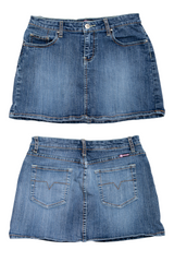 #206 Bumblegum Denim Mini Skirt Blue | c. 199 | Size 8