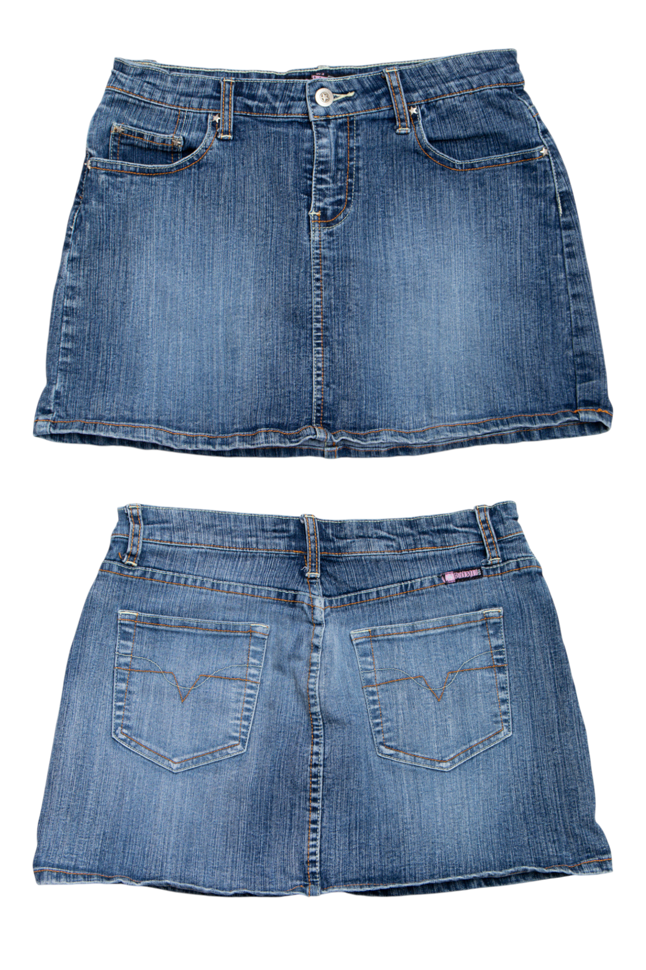 #206 Bumblegum Denim Mini Skirt Blue | c. 199 | Size 8