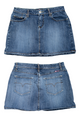 #206 Bumblegum Denim Mini Skirt Blue | c. 199 | Size 8
