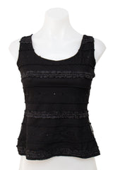 #053 Js Collections Top Black | c. 208 | Size 8