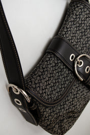 #157 Coach Shoulder Bag Black | c. 187 | Size