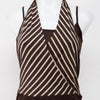 #007 Halter Top Brown | c. 201 | Size 8