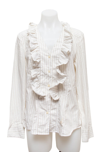 #66 Ann Taylor Loft T-shirt White | c. 190 | Size 10