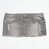 #148 Uk2la Denim Mini Skirt Gray | c. 200 | Size 12