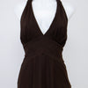 #041 Caché Halter Top Brown | c. 200 | Size 12