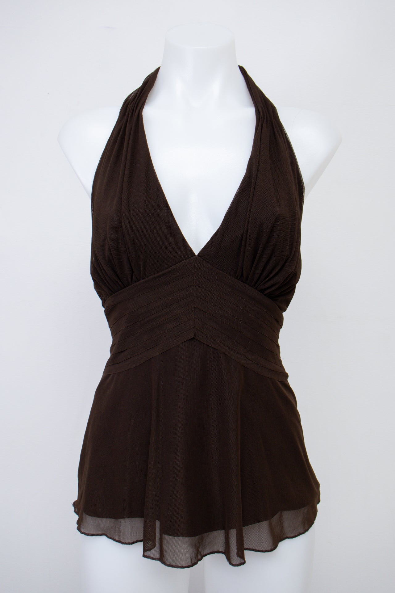 #041 Caché Halter Top Brown | c. 200 | Size 12