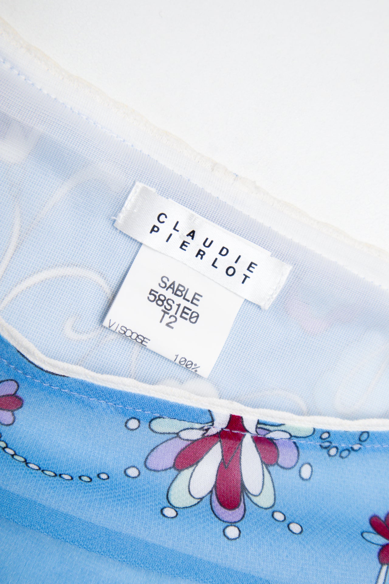 #180 Claudie Pierlot Skirt Blue | c. 194 | Size 10