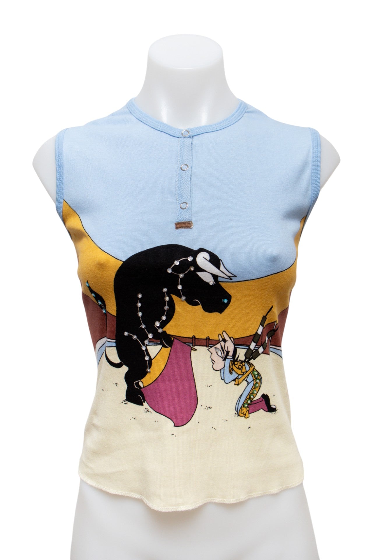 #07 Ghungroo Tank Top Blue | c. 191 | Size 8/10