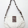 #168 Coach Shoulder Bag White | c. 206 | Size