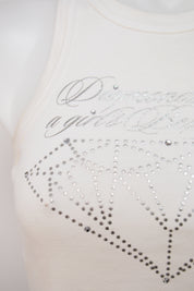 #159 United Colors Of Benetton Tank White | c. 211 | Size 8