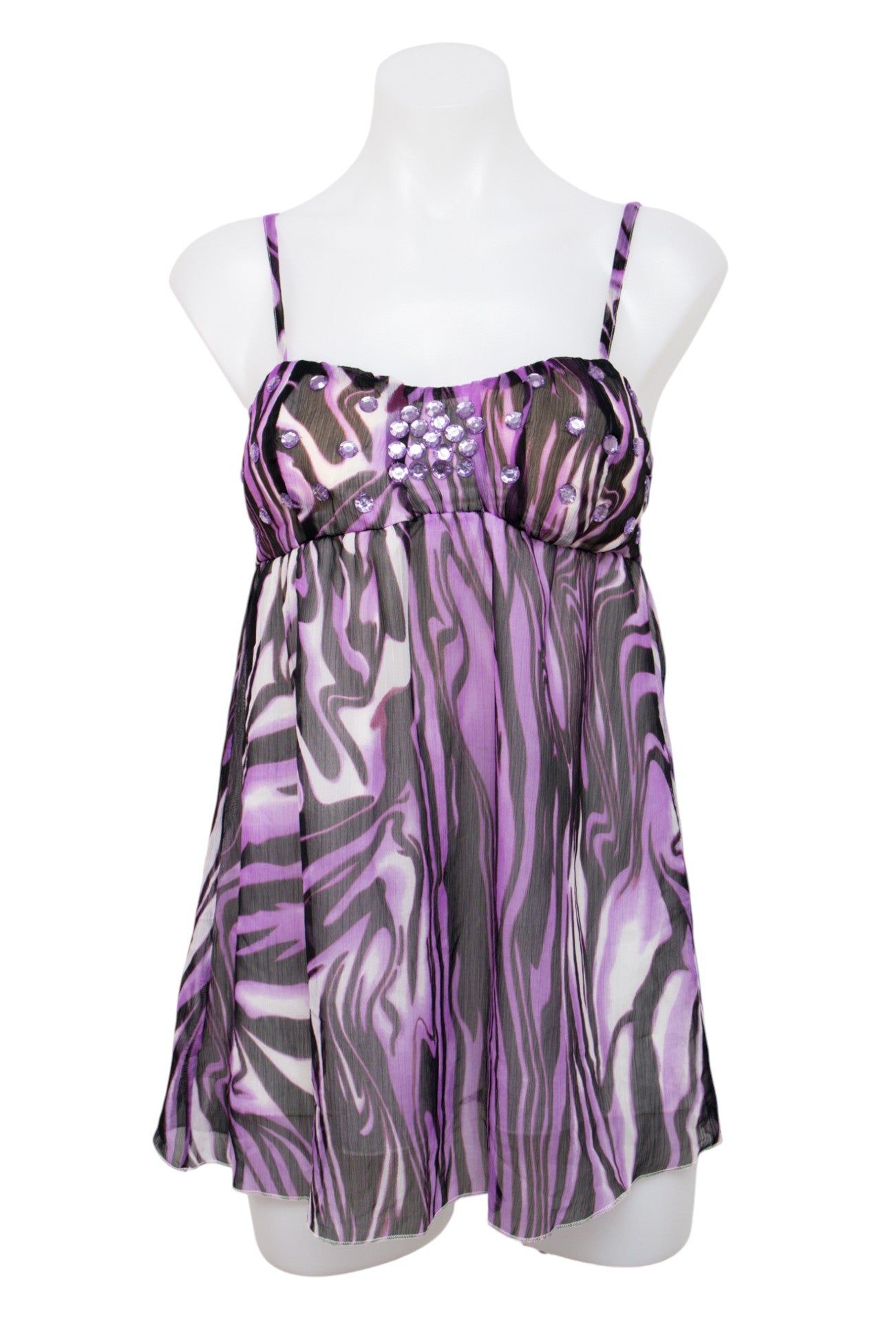 #094 Crowns Of Hearts Camisole Top Purple | c. 206 | Size 8